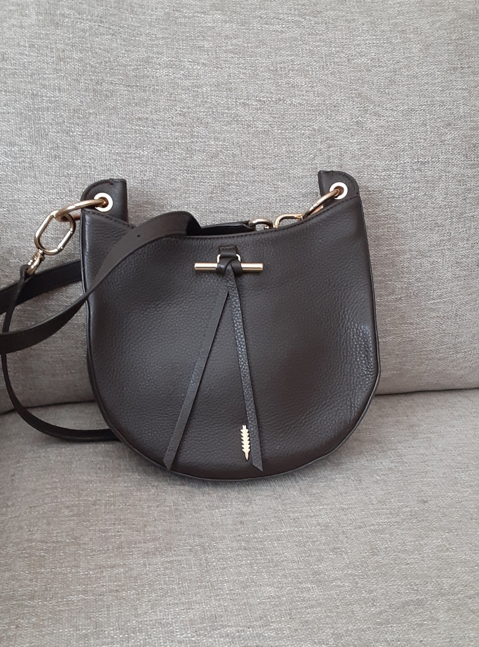 Thacker New York Brown leather Crossbody bag
